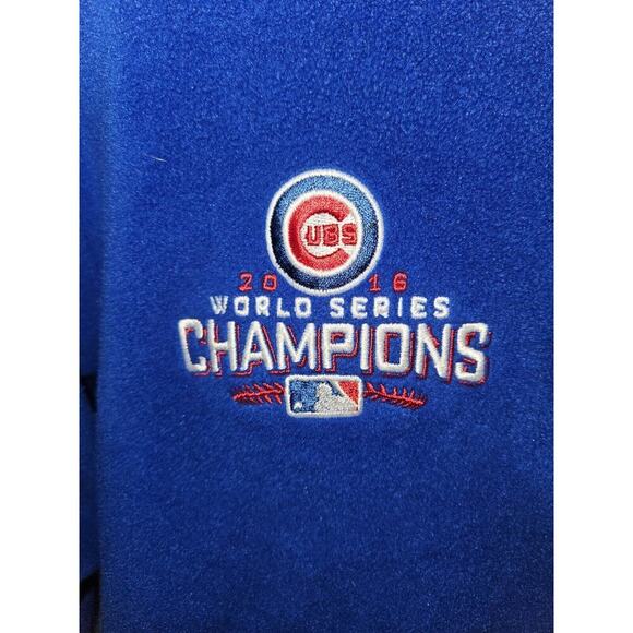 2016 World Champions Chicago Cubs Columbia Omni-Heat 1/4 Fleece Pullover Size L - Picture 3 of 14